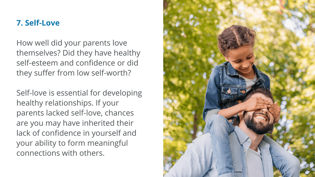 Self-Love - How Childhood affects life styles point 7