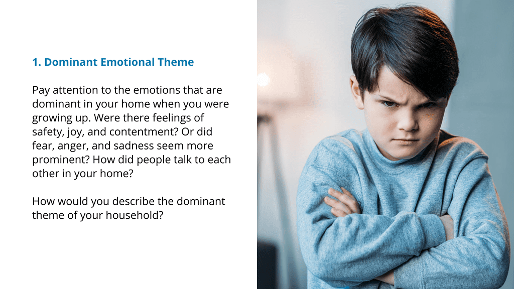 Dominant Emotional Theme - Childhood affects love styles point 1